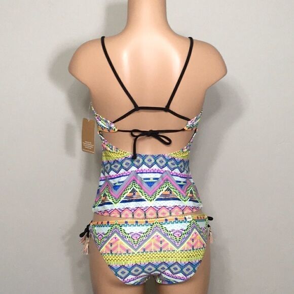 Hobie multi color tankini bikini. NWT - Picture 5 of 8